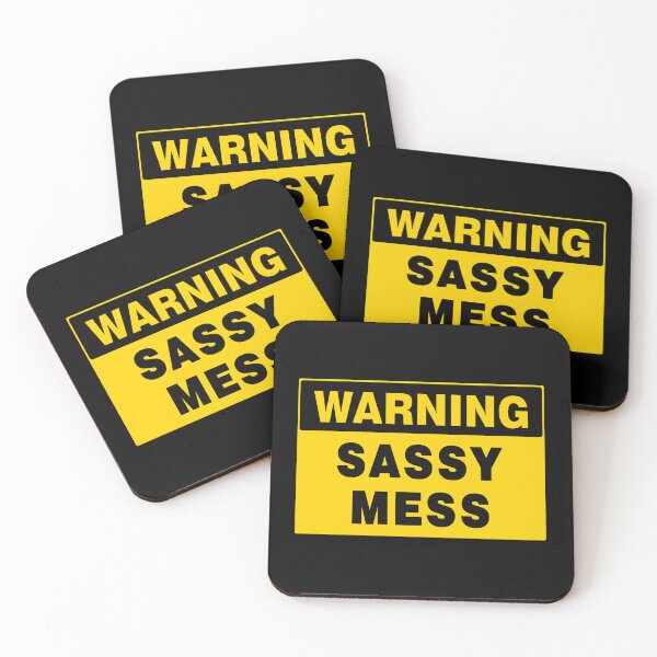 Item preview, WARNING SIGN, SASSY MESS, INDUSTRIAL SIGNAGE, FUNNY designed and sold by AASparksDesigns.