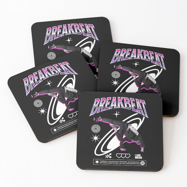Item preview, BREAKBEAT - Breakdance Steez (White)  designed and sold by Discothreadz.