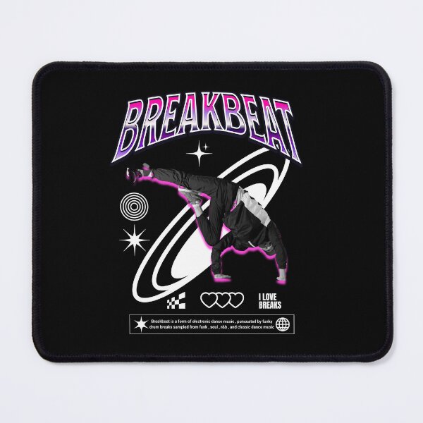 Item preview, BREAKBEAT - Breakdance Steez (White) designed and sold by Discothreadz.