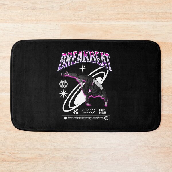 Item preview, BREAKBEAT - Breakdance Steez (White)  designed and sold by Discothreadz.
