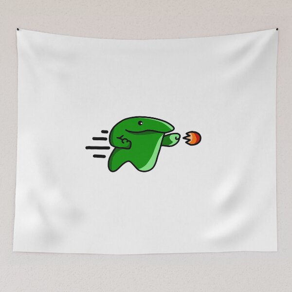 Item preview, Frog Hero Launches a Fiery Meatball! designed and sold by lunoxinfinity.