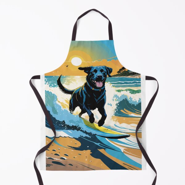 Item preview, Labrador shows off his surfing skills. designed and sold by Whose-sweat.