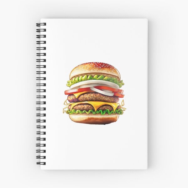 Item preview, "Junk Food BURGER Sticker | Fun Fast Food Lover Art" designed and sold by Mandayartstudio.
