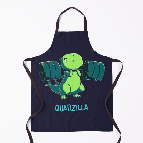 Item preview, QUADZILLA - Funny Cartoon Dinosaur in Gym designed and sold by Vicky021.