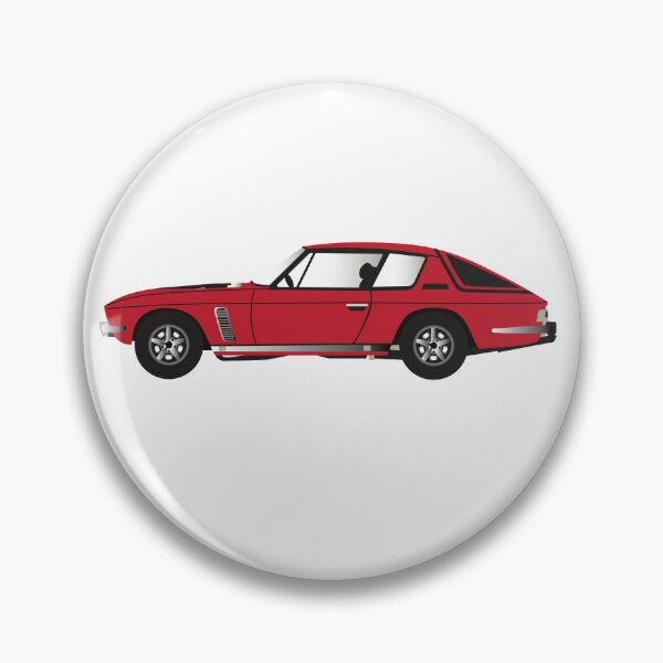 Artikelvorschau, Klassische Jensen Interceptor Auto Vektorgrafiken – Retro Rotes Seitenprofil entworfen und verkauft von RCrizil.
