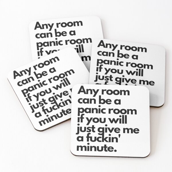 Item preview, Any room can be a panic room sticker designed and sold by BitterMercy.