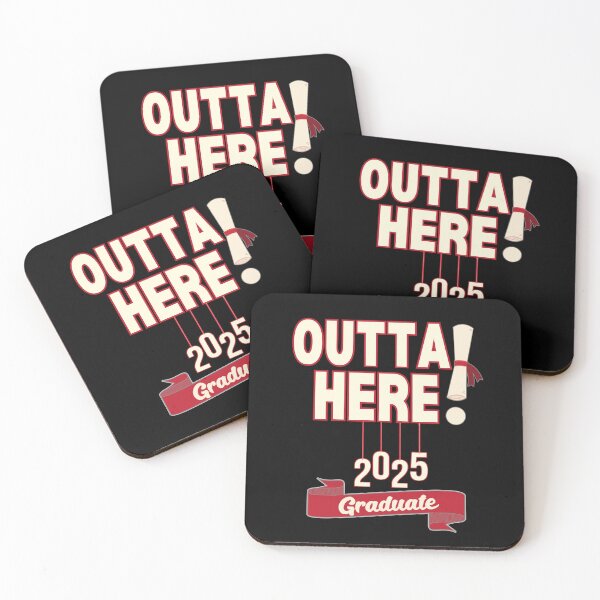 Item preview, Graduate 2025 Outta Here! (Light Letters) designed and sold by BeesNeesTees.