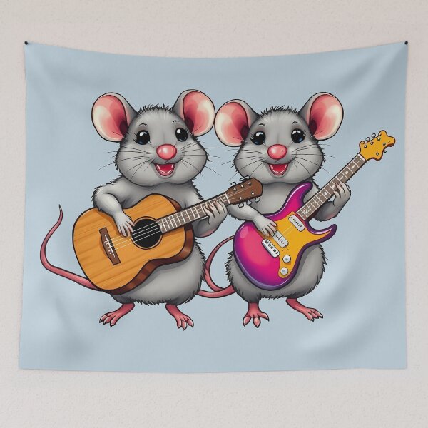 Item preview, Mouse Duo – Rock & Folk in Harmony designed and sold by Artbellachi.