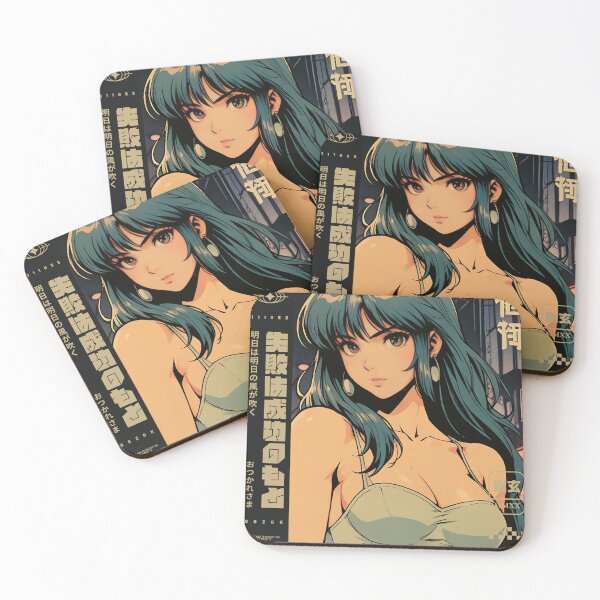Item preview, Cute anime girl in the city at night designed and sold by BOZGO.