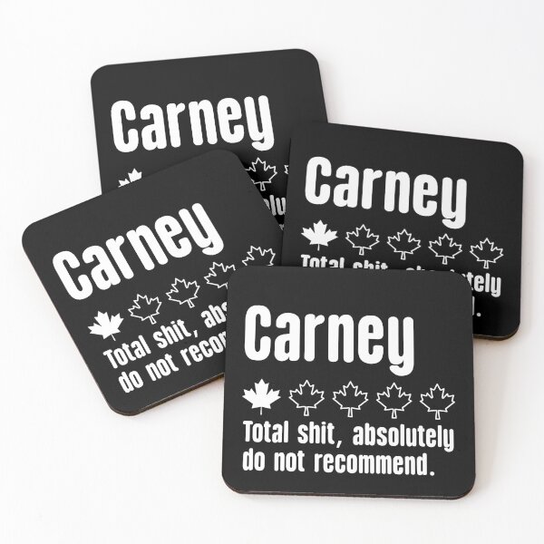 Item preview, Funny Mark Carney do not recommended - liberal party of Canada  designed and sold by SkeletonsDanger.