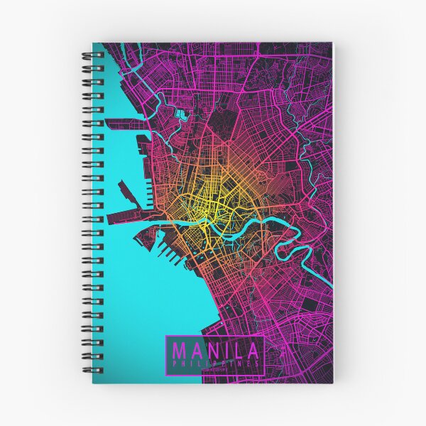 Item preview, Manila City Map of Philippines - Neon designed and sold by deMAP.