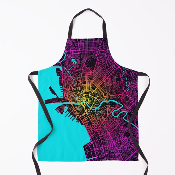 Item preview, Manila City Map of Philippines - Neon designed and sold by deMAP.