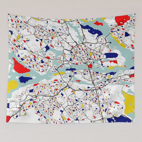 Item preview, Stockholm City Map of Sweden - Mondrian designed and sold by deMAP.