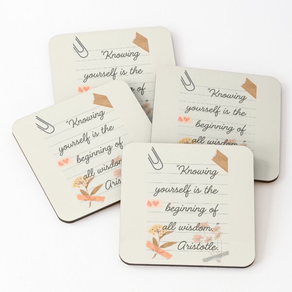 Item preview, Know Yourself Wisdom Quote designed and sold by OmikronStore.