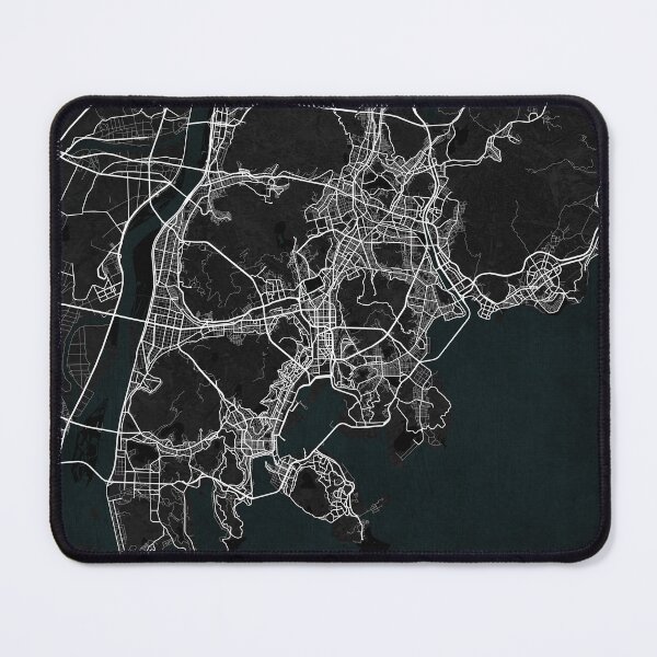 Item preview, Busan City Map of South Korea - Dark designed and sold by deMAP.