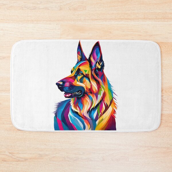 Item preview, Vibrant Geometric German Shepherd Side View Design designed and sold by Fredster1966.