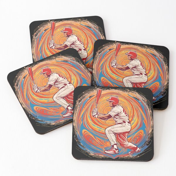 Item preview, "Swing Into the Vortex" – Psychedelic Baseball Art designed and sold by sifo2024.