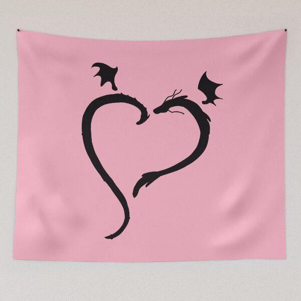 Item preview, Dragon Heart in Black (Pinks) designed and sold by BLAAAAASK.