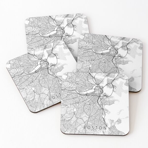 Item preview, Boston City Map of the United States - Light designed and sold by deMAP.