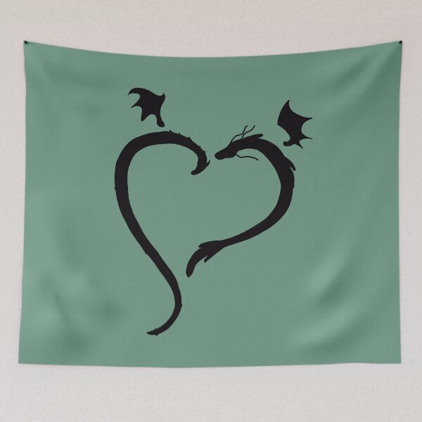 Item preview, Dragon Heart in Black (Greens) designed and sold by BLAAAAASK.