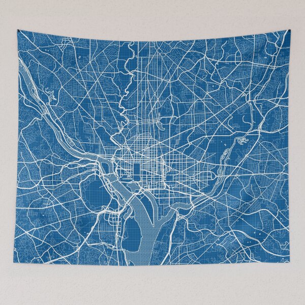 Item preview, Washington D.C. City Map of the United States - Blueprint designed and sold by deMAP.