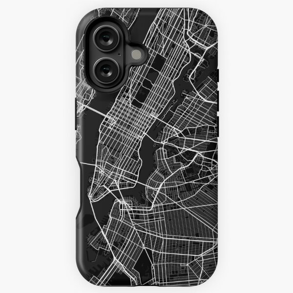 Artikel-Vorschau von New York City Karte der Vereinigten Staaten - Circle Dark, designt und verkauft von deMAP.