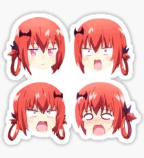 the many faces of satania Sticker