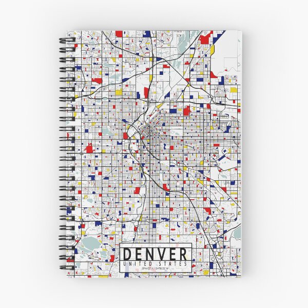 Item preview, Denver City Map of the United States - Mondrian designed and sold by deMAP.