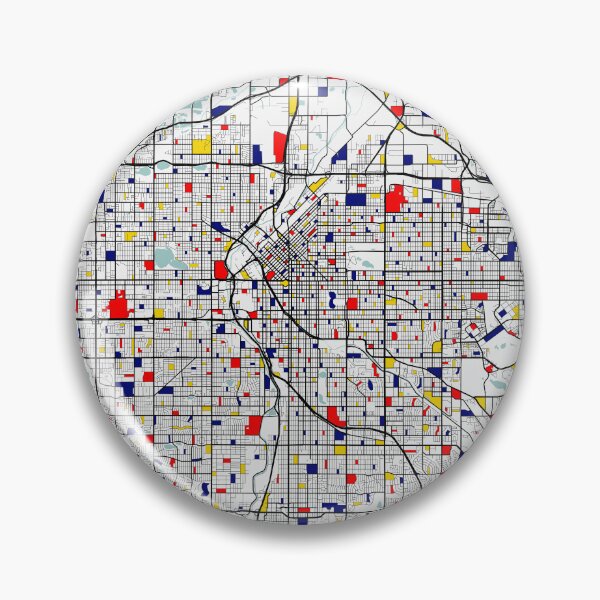 Item preview, Denver City Map of the United States - Mondrian designed and sold by deMAP.