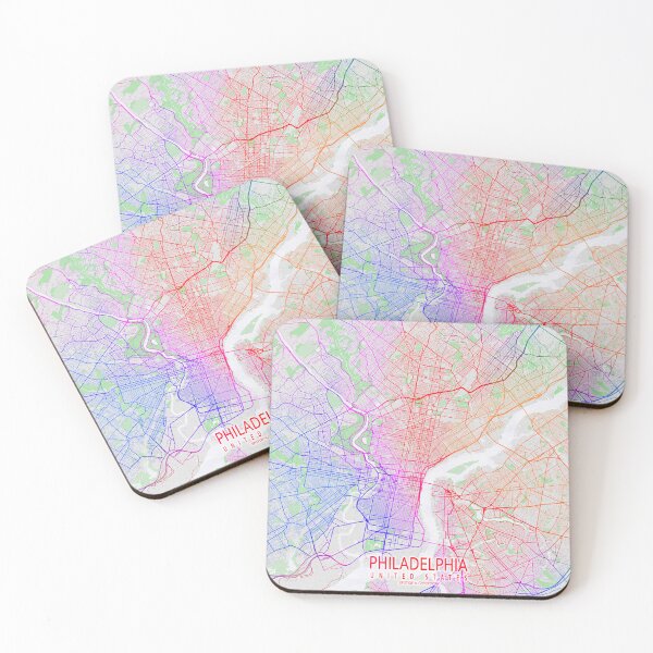 Item preview, Philadelphia City Map of the United States - Colorful designed and sold by deMAP.
