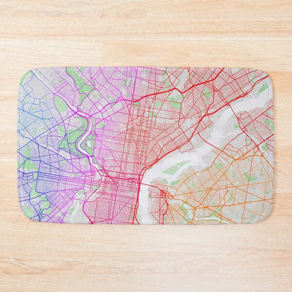 Item preview, Philadelphia City Map of the United States - Colorful designed and sold by deMAP.