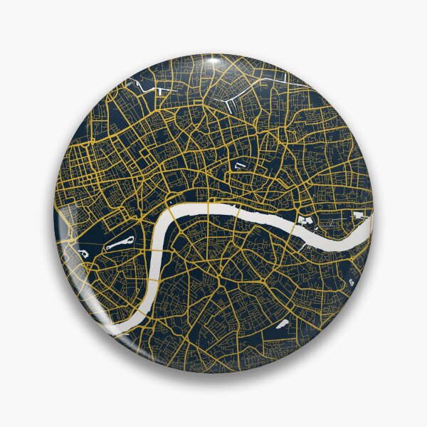 Item preview, London City Map of England - Gold Art Deco designed and sold by deMAP.