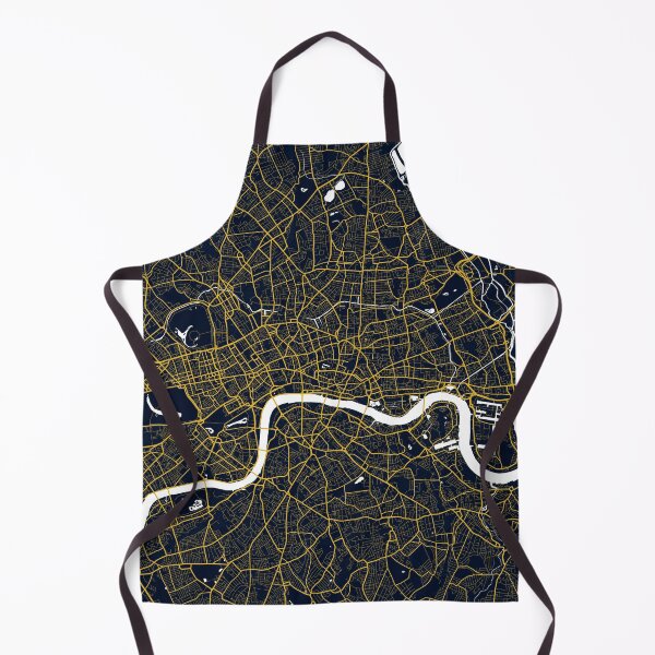 Item preview, London City Map of England - Gold Art Deco designed and sold by deMAP.