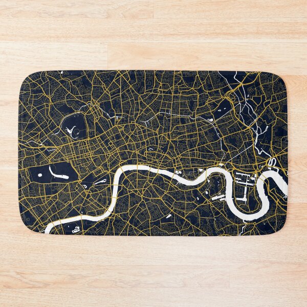 Item preview, London City Map of England - Gold Art Deco designed and sold by deMAP.