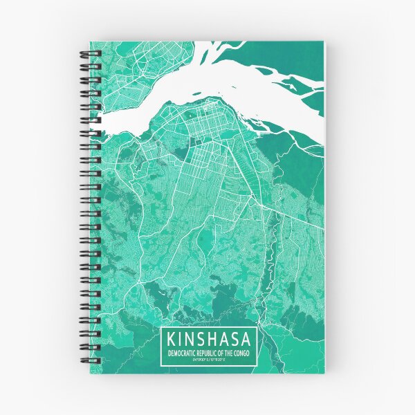 Item preview, Kinshasa City Map of Congo - Watercolor designed and sold by deMAP.