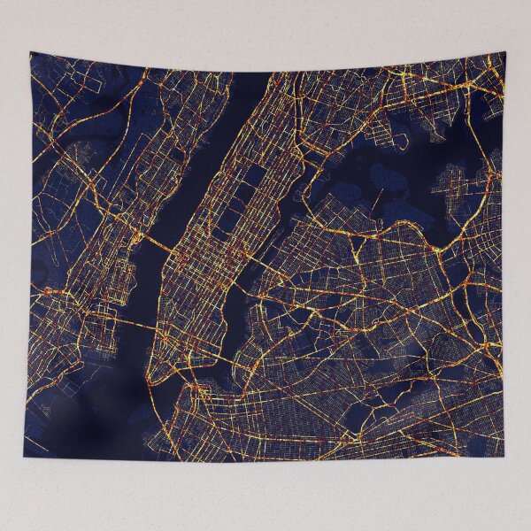 Item preview, New York City Map of the United States - Night designed and sold by deMAP.