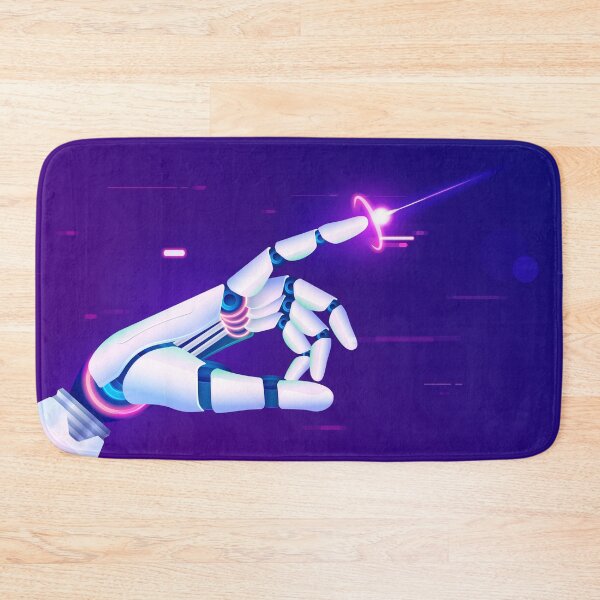 Item preview, edge ai or machine learning, artificial intelligence hand laser effect designed and sold by NiamLab.