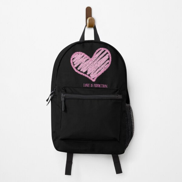 Item preview, Love Is Addiction – Bold Pink Heart Grunge Aesthetic Art designed and sold by nav2107.