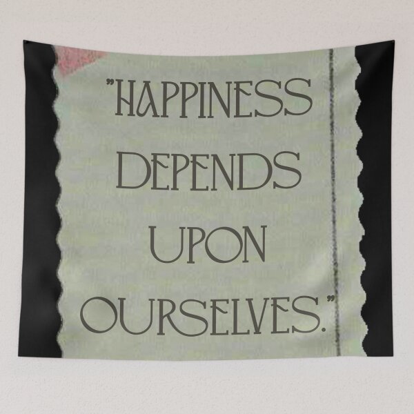 Item preview, Happiness Within - Aristotle Quote designed and sold by OmikronStore.