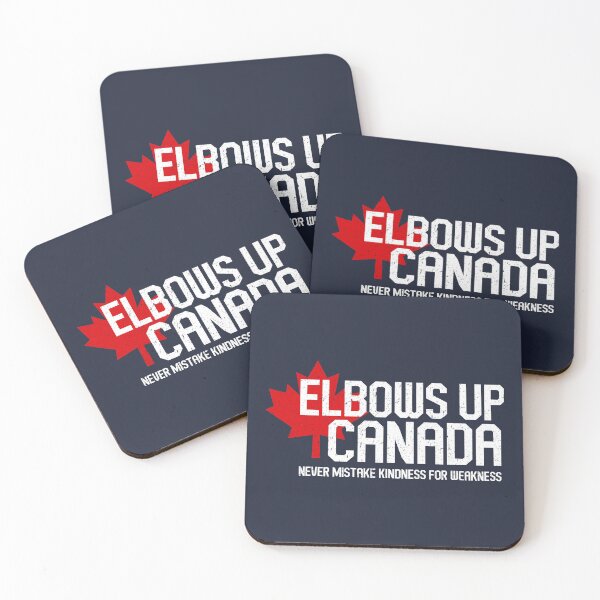Item preview, Elbows up Canada is not for sale Maple leaf - Never mistake kindness for weakness Hands off  designed and sold by SkeletonsDanger.