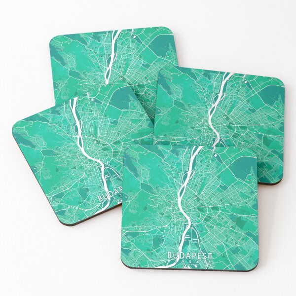 Item preview, Budapest City Map of Hungary - Watercolor designed and sold by deMAP.