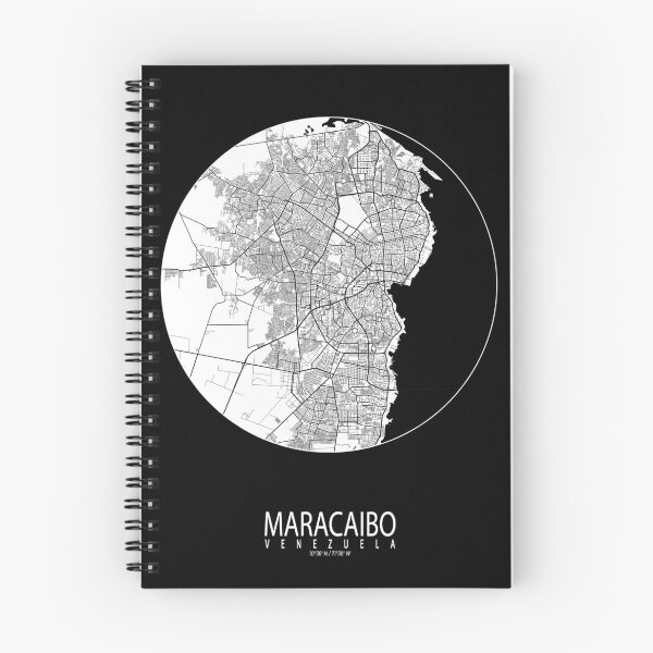 Item preview, Maracaibo City Map of Venezuela - Circle Black designed and sold by deMAP.