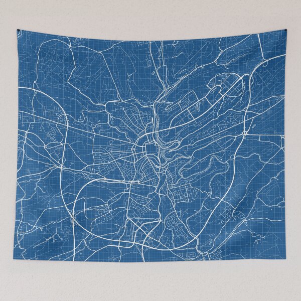Item preview, Luxembourg City Map - Blueprint designed and sold by deMAP.