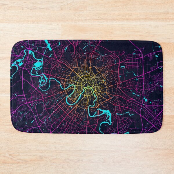Item preview, Moscow City Map of Russia - Neon designed and sold by deMAP.