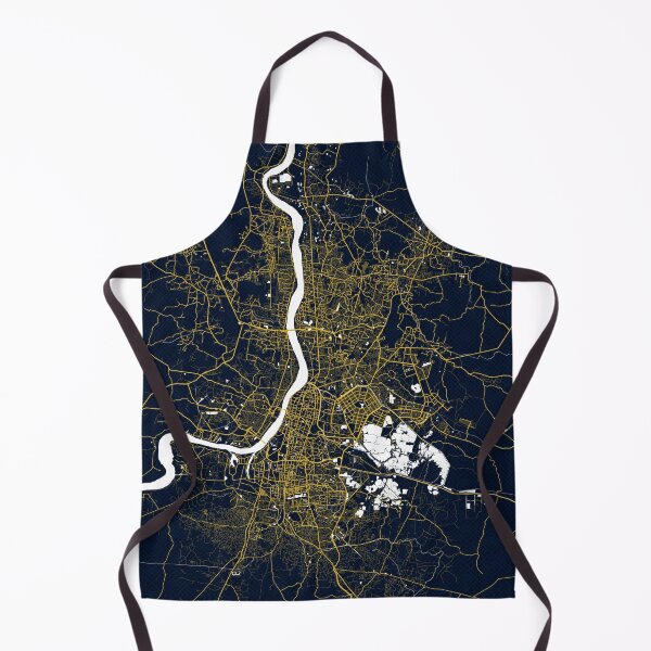 Item preview, Kolkata City Map of India - Gold Art Deco designed and sold by deMAP.