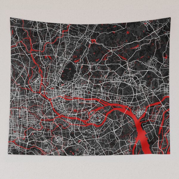 Item preview, Guangzhou City Map of China - Oriental designed and sold by deMAP.