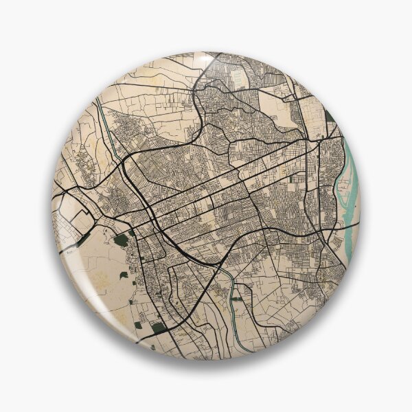Artikelvorschau, Gizeh Stadtplan von Ägypten - Vintage entworfen und verkauft von deMAP.