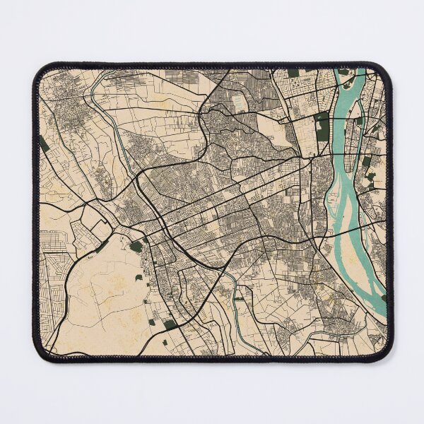 Item preview, Giza City Map of Egypt - Vintage designed and sold by deMAP.