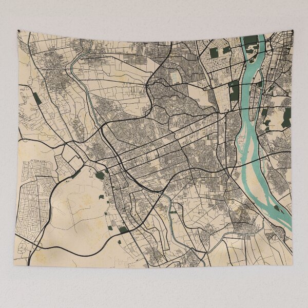Item preview, Giza City Map of Egypt - Vintage designed and sold by deMAP.
