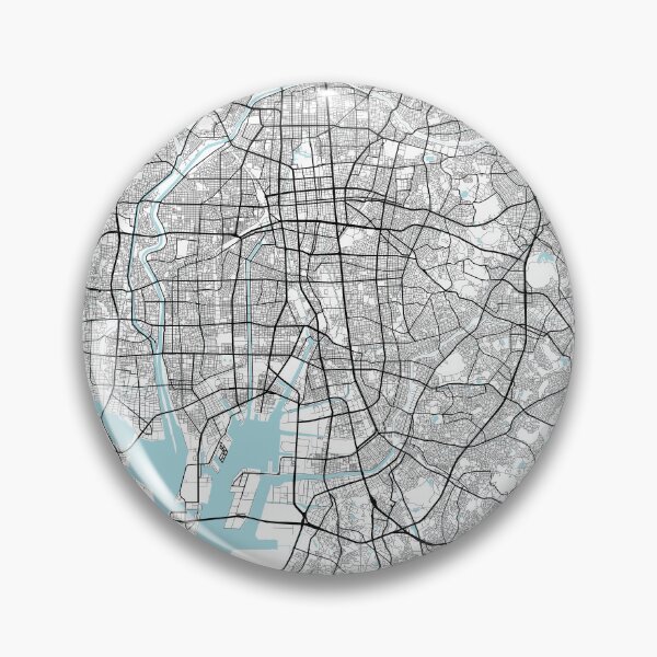 Item preview, Nagoya City Map of Japan - Circle designed and sold by deMAP.